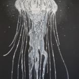 Drawing titled "Jellyfish" by Daniel Darie, Original Artwork, Pencil