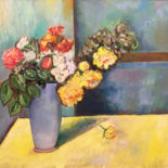 Pintura intitulada "Flowers (№2)" por Albert Safiullin, Obras de arte originais, Óleo