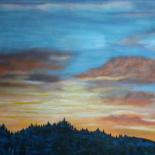 Painting titled "Закат" by Natalia Chaikovskaia, Original Artwork, Acrylic