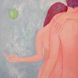 Painting titled "Adam & Eve" by Janna Shulrufer, Original Artwork, Oil
