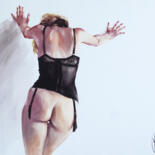 Painting titled "Unexpected developm…" by Igor Shulman, Original Artwork, Oil Mounted on Wood Stretcher frame