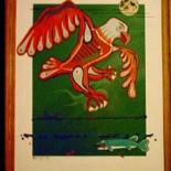 Painting titled "Chases' End" by Broken Vulture Art, Original Artwork, Oil