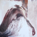 Painting titled "Morning joint." by Igor Shulman, Original Artwork, Oil Mounted on Wood Stretcher frame