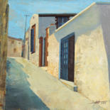 Peinture intitulée "Quiet Street" par Anatoliy Menkiv, Œuvre d'art originale, Huile