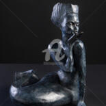 Sculpture intitulée "Sirène de Loire en…" par Valerie Barrault, Œuvre d'art originale, Bronze