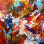 Painting titled "ABSTRACTO 4" by Ana María Gonzalez Jimenez, Original Artwork, Acrylic Mounted on Wood Stretcher frame