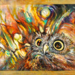 Painting titled "AUTO-PORTRAIT 2007" by Emmanuelle Vroelant, Original Artwork, Acrylic