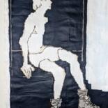 Drawing titled "brief converse" by Robert Witherspoon, Original Artwork, Ink