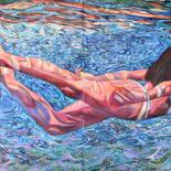 Schilderij getiteld "Underwater " door Alexandra Djokic, Origineel Kunstwerk, Acryl