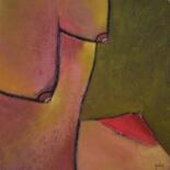 Painting titled "Stemming from Red" by Scott Spencer, Original Artwork, Oil Mounted on Wood Stretcher frame