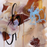 Schilderij getiteld "On m'a dit de vous…" door Chantal Proulx, Origineel Kunstwerk, Acryl