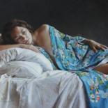 Dessin intitulée ""Le Septième Jour"…" par Nathalie Picoulet, Œuvre d'art originale, Pastel
