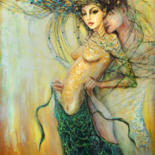 Painting titled "Making risky decisi…" by Anna Chekushkina, Original Artwork, Oil