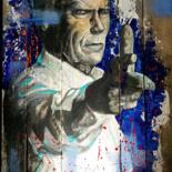 Malarstwo zatytułowany „CLINT EASTWOOD” autorstwa Artistikthanh, Oryginalna praca, Akryl