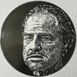Pintura titulada "Vito Corleone" por Sérgio Clemente, Obra de arte original, Acrílico