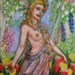 Drawing titled "Spring 2" by Edwin Loftus, Original Artwork, Pencil Mounted on Other rigid panel