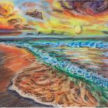 Disegno intitolato "Anxiety" da Svetlana Gudilova, Opera d'arte originale, Pastello