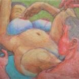 Drawing titled "Anticipation of Cun…" by Edwin Loftus, Original Artwork, Pastel Mounted on Other rigid panel