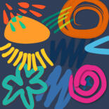 Peinture intitulée "D'amusantes figurin…" par Wolf Thiele, Œuvre d'art originale, Travail numérique 2D