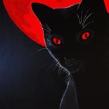 제목이 "Demon."인 미술작품 Daheaven Art로, 원작, 아크릴 나무 들것 프레임에 장착됨