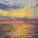 Pittura intitolato "Wing clouds" da Elena Tretiakova, Opera d'arte originale, Olio Montato su Telaio per barella in legno