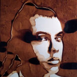 Painting titled "Stromaé - L'enfer" by Joany Régibier, Original Artwork, Watercolor