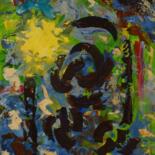 Peinture intitulée "Roses noires - 3" par Pierre Paszkowski, Œuvre d'art originale, Acrylique