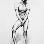 Drawing titled "Jaison standing, ve…" by Jorge Bandarra, Original Artwork, Graphite
