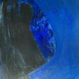 Malerei mit dem Titel "blue geometry" von Anna Lukina, Original-Kunstwerk, Öl