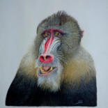 【原画】『ルドリー将軍』（マンドリル　猿　絵画　パステル画） 原画】『ルドリー将軍』（マンドリル 猿 絵画 パステル画） 【公式通販】