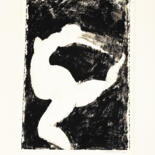 Printmaking titled ""Running" from the…" by Alexander Chalovsky, Original Artwork, Engraving