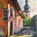 "The old house in Ba…" başlıklı Tablo Andrea Gakova tarafından, Orijinal sanat, Akrilik