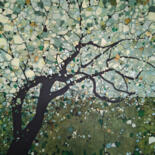 Painting titled "L'Envol" by Sophie Cantou, Original Artwork, Acrylic Mounted on Wood Stretcher frame