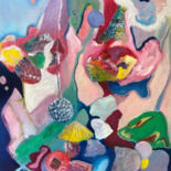Painting titled "La fête foraine" by Vénie, Original Artwork, Oil
