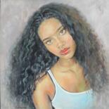 "le regard" başlıklı Tablo Choumissa Vivien tarafından, Orijinal sanat, Petrol