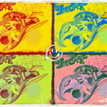 Pittura intitolato "Pop aquarak" da Dominique Kleiner, Opera d'arte originale, Pittura digitale