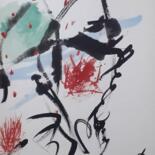 Pittura intitolato "Vision 1" da Solene Kitayama, Opera d'arte originale, Inchiostro