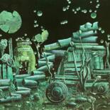 Pintura intitulada "Midnight library" por Natalie Aleksejeva (NatalieVerve), Obras de arte originais, Acrílico