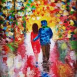 Pittura intitolato "They had met their…" da Anna Arlt, Opera d'arte originale, Olio