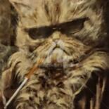 Pintura intitulada "Le chat mafioso" por Véronique Emmanuelle Bernard, Obras de arte originais, Acrílico