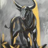 绘画 标题为“A formidable Bull i…” 由Marina Zhivliuk, 原创艺术品, 丙烯