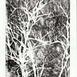 Gravures & estampes intitulée "Empreinte n°1" par Laurine Firmin, Œuvre d'art originale, Linogravures