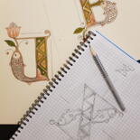 Steps of the making of the work