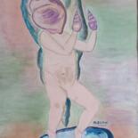 Pittura intitolato "Métamorphose" da Michele Glaize, Opera d'arte originale, Gouache