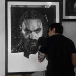 Steps of the making of the work