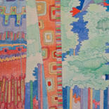 Steps of the making of the work