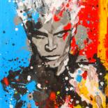 Malerei mit dem Titel "Billy" von Lady Redhorns, Original-Kunstwerk, Acryl