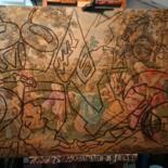 Steps of the making of the work