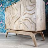 Design intitolato "Commode chêne sculp…" da Renat Shuteev, Opera d'arte originale, Mobili