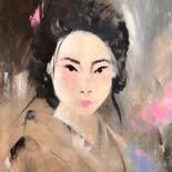 Malarstwo zatytułowany „Geisha” autorstwa Tamara Andjus, Oryginalna praca, Akryl